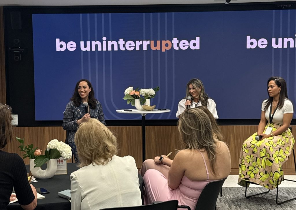 Suzanne leading a panel